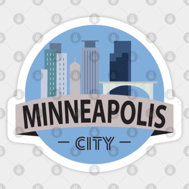 Minneapolis Sticker by Josh Wuflestad